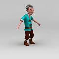 Cheerful Cartoon Character With Open Arms Near Blue Storage Lockers