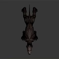 Demonic Fire Hound With Glowing Red Eyes Spiked Horns Sharp Fangs And Burning Body