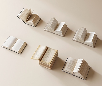 Modern Books 3d model