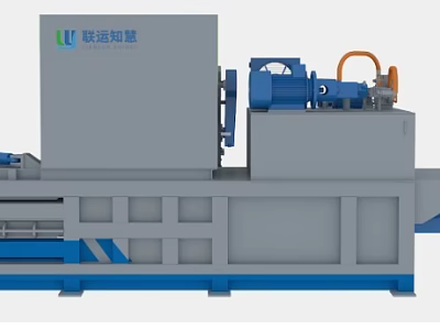 Lianyun Wisdom Industrial Mechanical Equipment With Blue Motor And Metal Structure 3d model