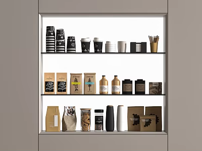 Food and Beverage Coffee Supplies Coffee Bean Cup 3d model