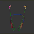 Ergonomic Blue Neckband Headphones For Computer With Lightweight Design And Clear Sound