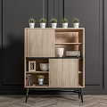 Modern Sideboard Side Cabinet Ornaments Combination 3d model