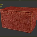 Wicker Storage Basket For Household Use With Woven Design And Lid
