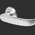 Modern Silver Metal Door Handle With Smooth Surface For Home Interior