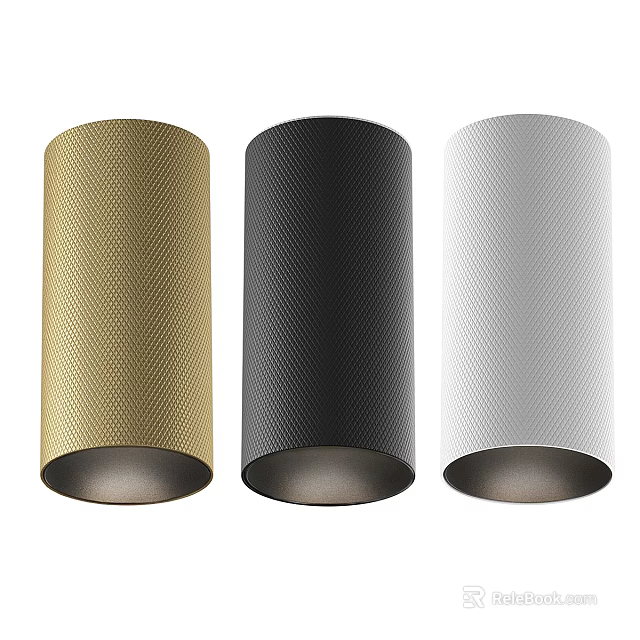 Modern Downlights Spotlights Gold Black Silver with Honeycomb Texture Design 3d model 