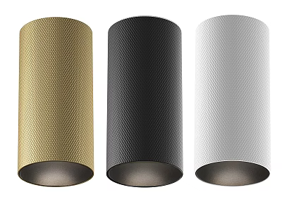 Modern Downlights Spotlights Gold Black Silver with Honeycomb Texture Design 3d model