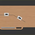 Modern Wooden Office Desk With Dual Monitors Drawers And CPU Cabinet