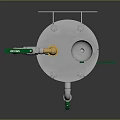 Stainless Steel Industrial Pressure Vessel With Green Yellow Valves Pipes And Fittings