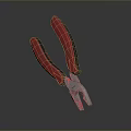 Red And Black Handle Pliers As Essential Hand Tool For Repair Work