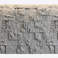 Natural Stone Background Wall With Irregular Texture And Gray Neutral Tones 3d model