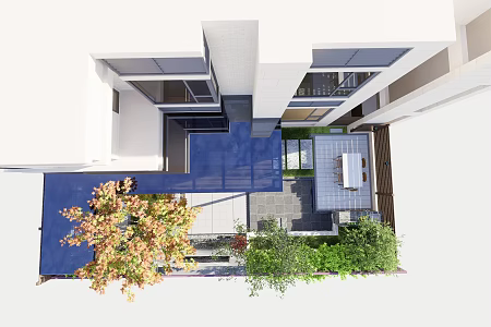 Modern Garden 3d model