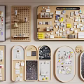 Creative Wall Decor With Pegboard Memo Boards Hanging Notes And Small Decorations