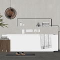 Bathtub Towel Rack 3d model