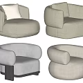 Single sofa combination 3d model