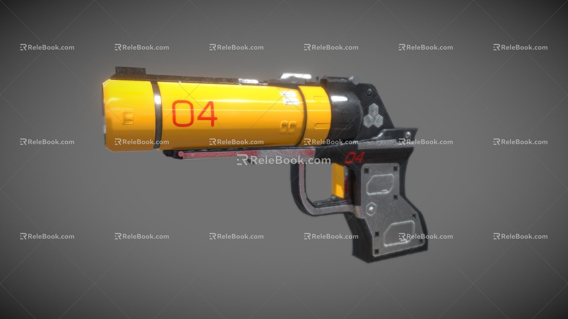 Weapon signal gun 3d model