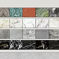 Marble stone wall panel material combination stone material European stone minimalist stone color stone wall 3d model
