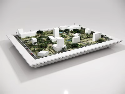 Modern Commercial Kitchen Equipment With Open Layout Island Counter And Appliances 3d model