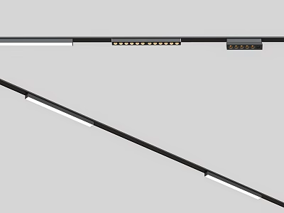 LED Grille Light with Slim Design Ceiling Mounted for Commercial Office Bright Lighting 3d model