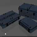 Blue BRIDGES Equipment Cases Sturdy Design With Latches Screws And Multiple Units