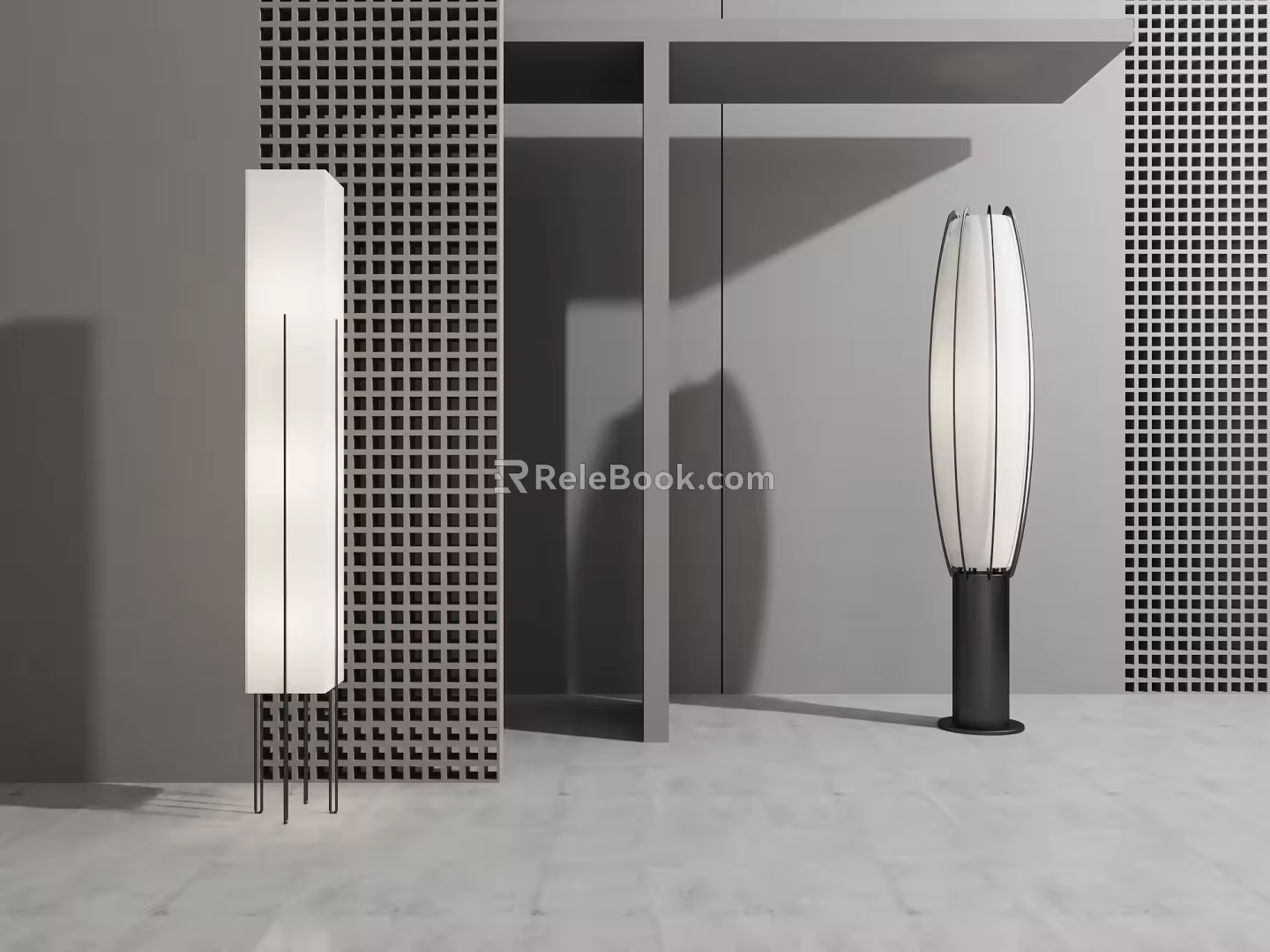 Modern floor lamp 3d model