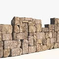 Modern Stone Block Stone Current Stone Landscape Wall Cubic Stone Granite Stone Combination Landscape Stone Rock Block 3d model