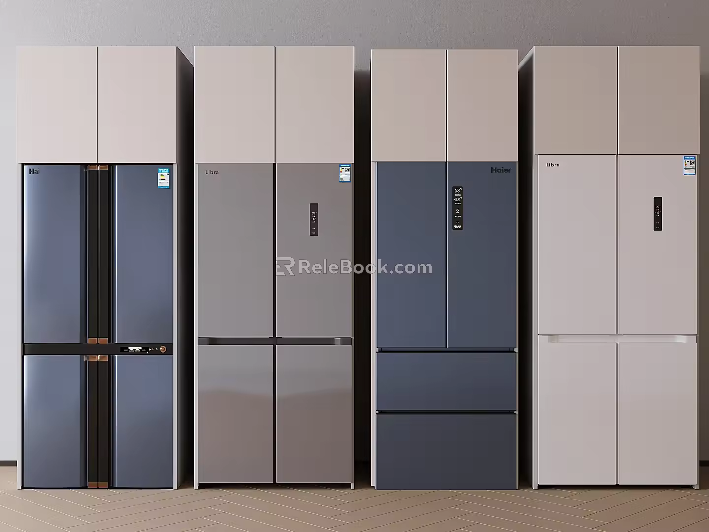 Smart refrigerator Modern refrigerator 3d model