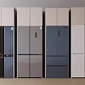 Smart refrigerator Modern refrigerator 3d model