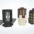 New Chinese lawn lamp 3d model