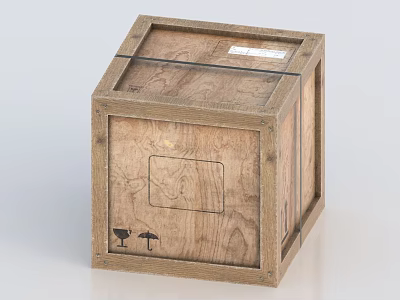 Rustic Wooden Bedside Table With Natural Wood Grain Surface And Small Decorative Patterns 3d model