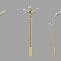 Modern Golden Lanterns With Various Stylish Outdoor Designs And Metal Frames