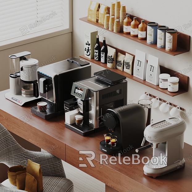 Modern coffee machine model