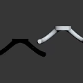 Sturdy Metal Hooks For Daily Necessities With Black And Silver Simple Design