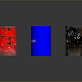 Colorful Oil Drums With Crude Oil Flammable Waste And Motor Oil Labels