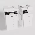 White HP and Canon Multifunctional Office Appliances Printers for Modern Workspace