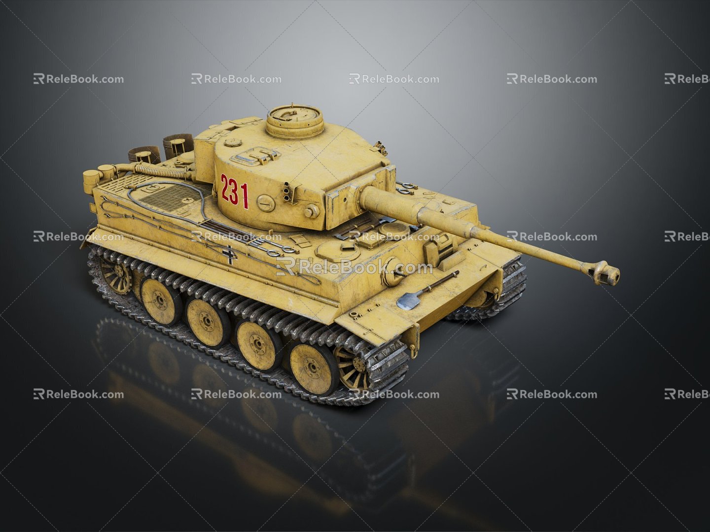 Modern Tank Tiger Tank World War II Tank 3d model