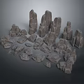 Natural Wood and Stone Materials in Various Shapes and Sizes for Construction Use