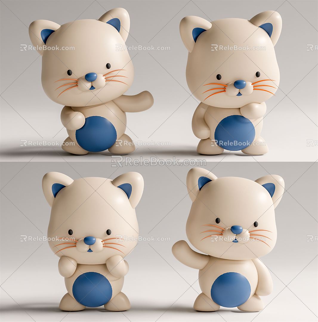 Modern Dolls Luckcat Dolls 3d model