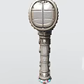 Hammer Shaped Ornament Decor Set With Colorful Gemstones And Metal Craft