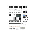 Switch socket smart socket rail socket display panel card charging air conditioner switch panel 3d model