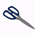 Durable Tactical Weapon Scissors With Black Handles And Sharp Silver Blades