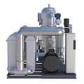 Industrial Equipment System Featuring Piping Storage Tanks And Control Panels