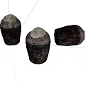 Old jars, wine jars, old objects 3d model