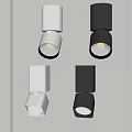 Modern open-fitting spotlights 3d model