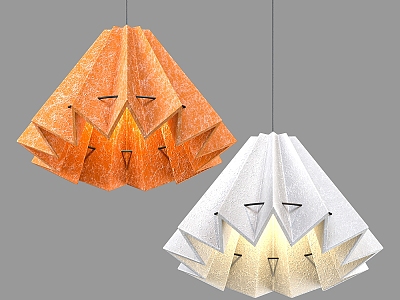 Nordic Simple Chandelier Simple Chandelier 3d model