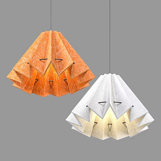 Nordic Simple Chandelier Simple Chandelier 3d model