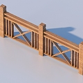 Railing Guardrail Fence 3d model