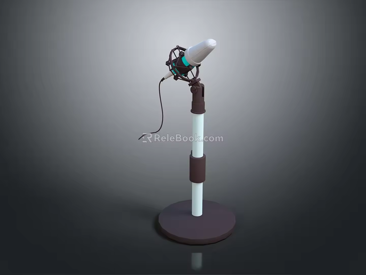 Microphone Amplifier Capacitor Microphone High-end Microphone Wheat Desktop Microphone Broadcasting Microphone 3d model