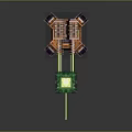 laser tower turret turntable sci-fi tower defense game tower defense sci-fi turret game turret game turret 3d model