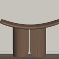 poliform Style Stool Solid Wood Stool Low Stool Shoe Changing Stool 3d model